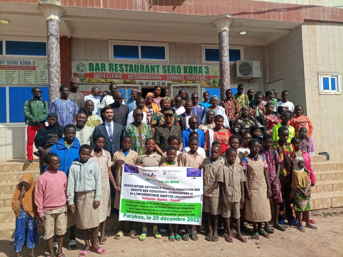 PARAKOU/AVEC L&rsquo;APPUI FINANCIER DE LA COOPÉRATION SUISSE : L&rsquo;Anapdphia lance le Projet éducation inclusive des enfants handicapés