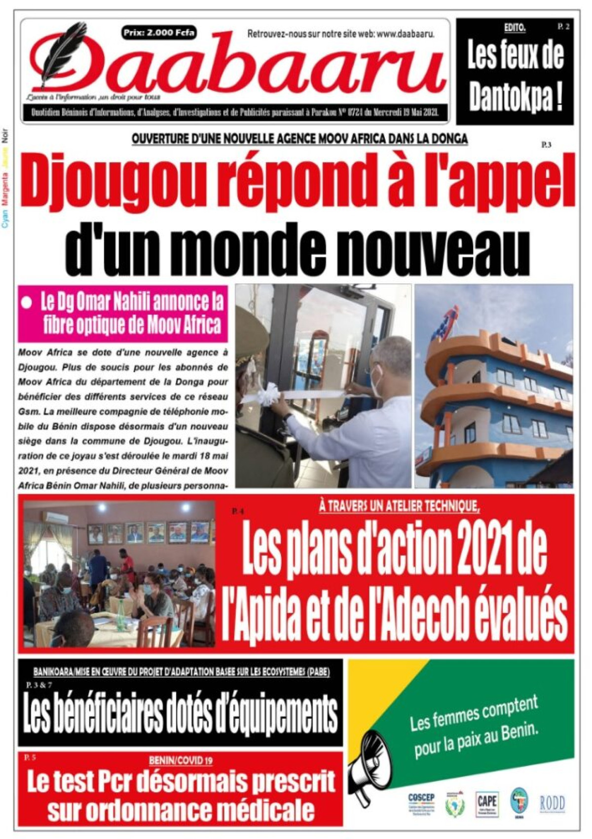 Parution du mercredi 19 mai 2021