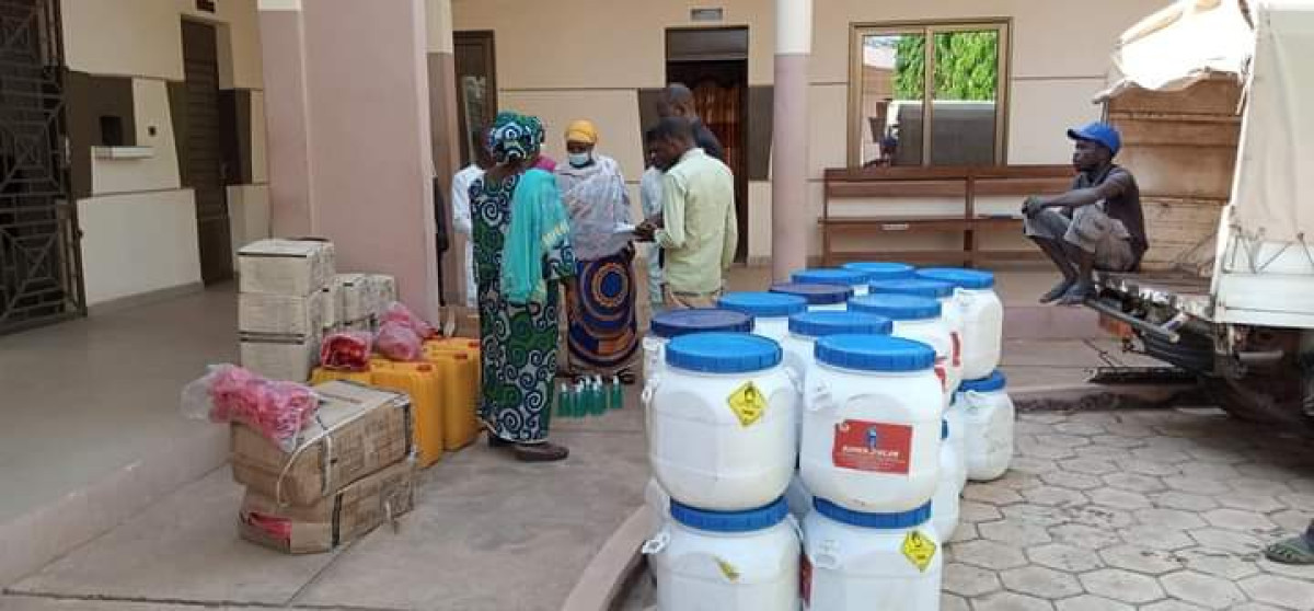 LUTTE CONTRE LE CORONAVIRUS A N’DALI :  L’exécutif communal réceptionne des matériels sanitaires