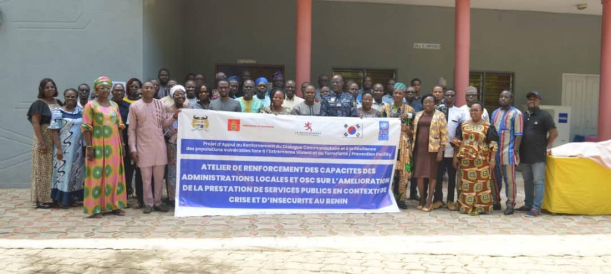 Amélioration de la prestation de services publics en contexte d&rsquo;insécurité au Bénin: le Pnud outille des Osc et administrations locales