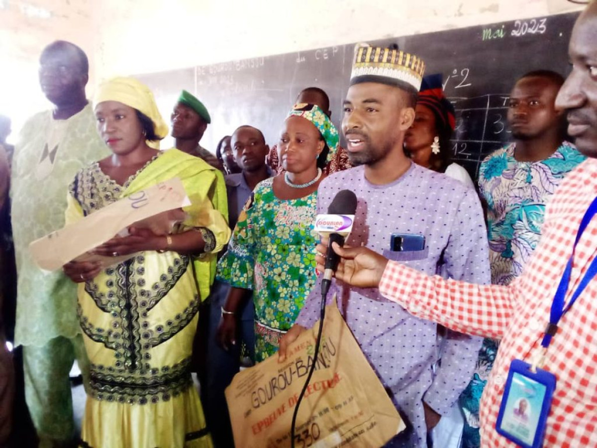 CEP 2023 À GOGOUNOU : Le maire Bary Tidjani a lancé les épreuves à l&rsquo;Epp Gourou Bansou