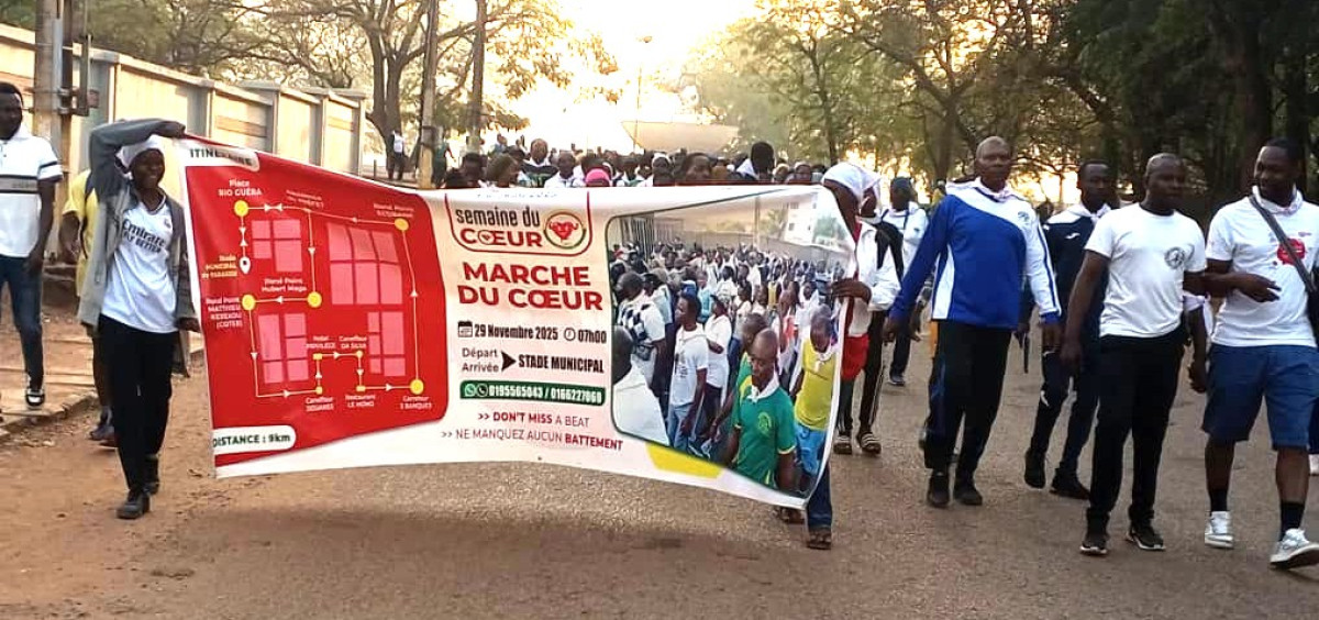 Marche du cœur édition 2025 à Parakou: les populations sensibilisées sur la santé cardiovasculaire
