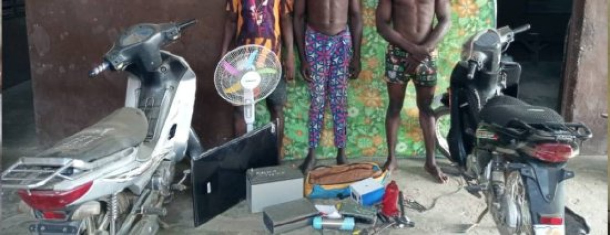 BÉNIN :  La police met la main sur un groupe de cambrioleurs