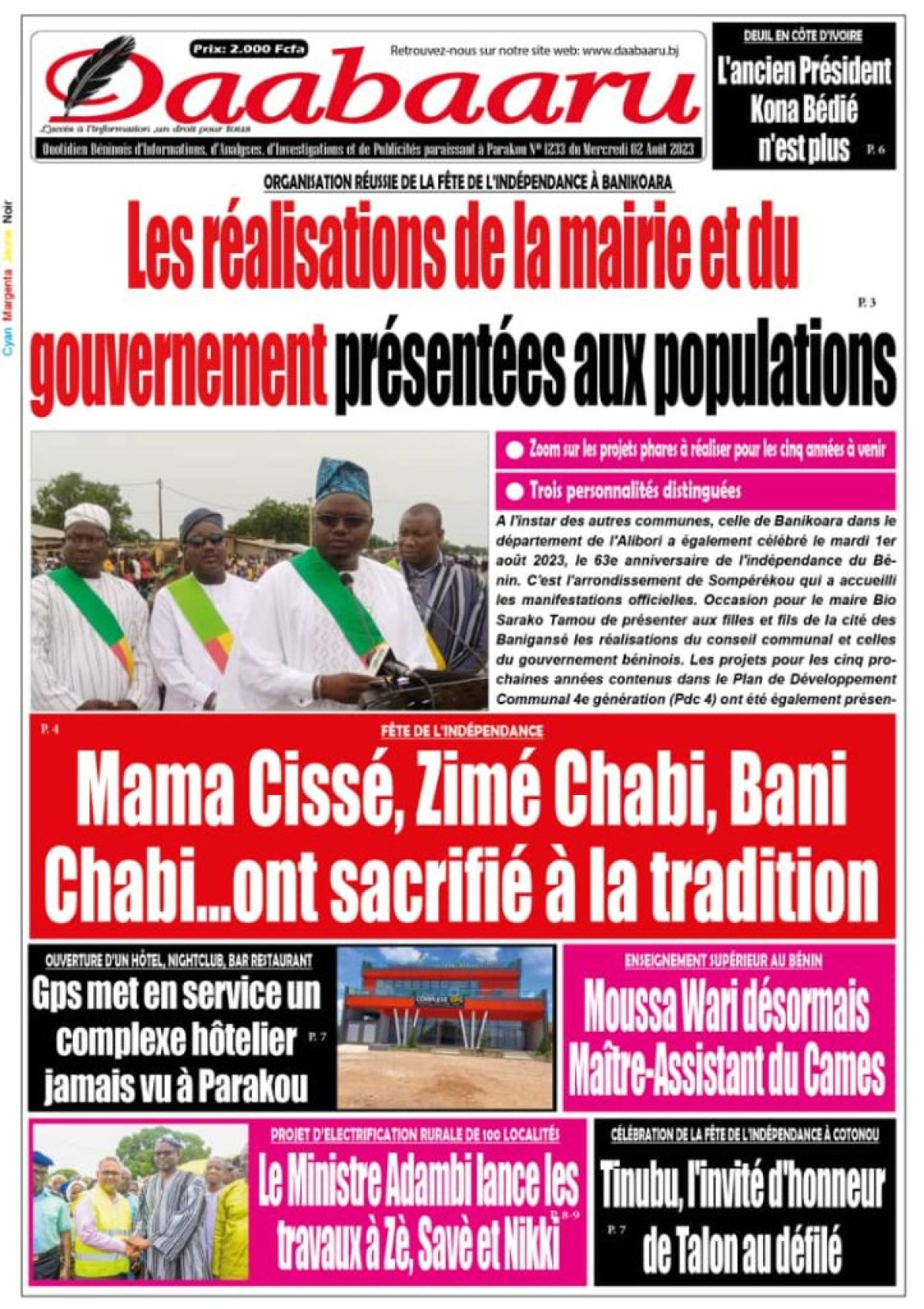 UNE DU MERCREDI 2 AOÛT 2023