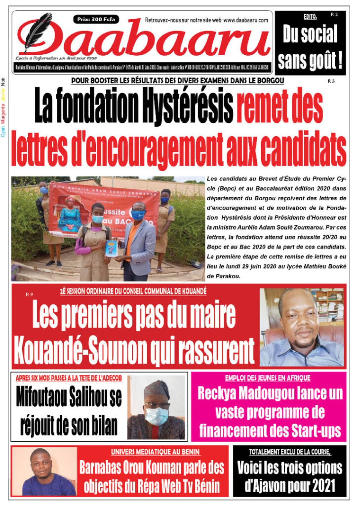 Parution du mardi 30 juin 2020