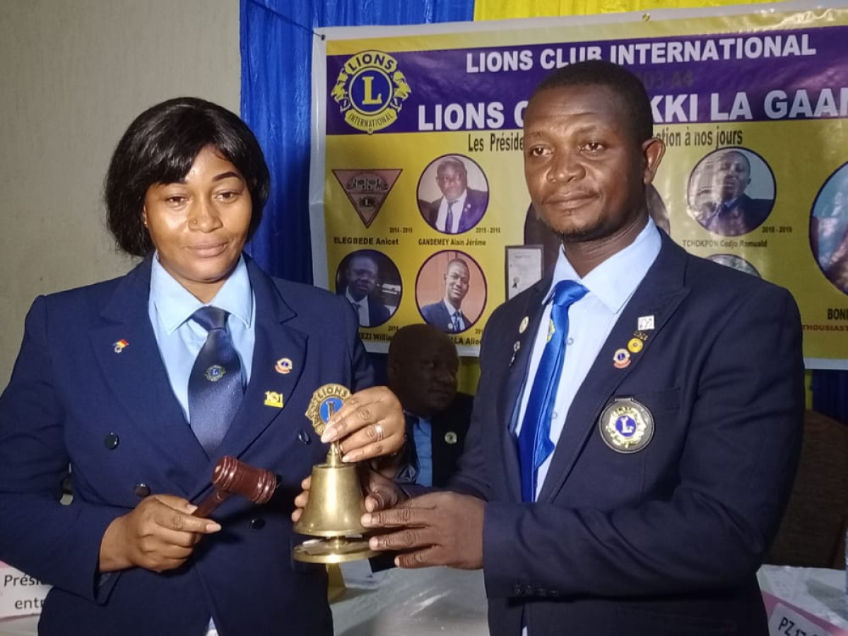 PASSATION DE CHARGES AU LIONS CLUB NIKKI LA GAANI : Joëlle Ayéwonou, la première femme présidente aux commandes