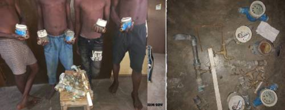 COTONOU : Des voleurs de compteurs d’eau arrêtés à Agla