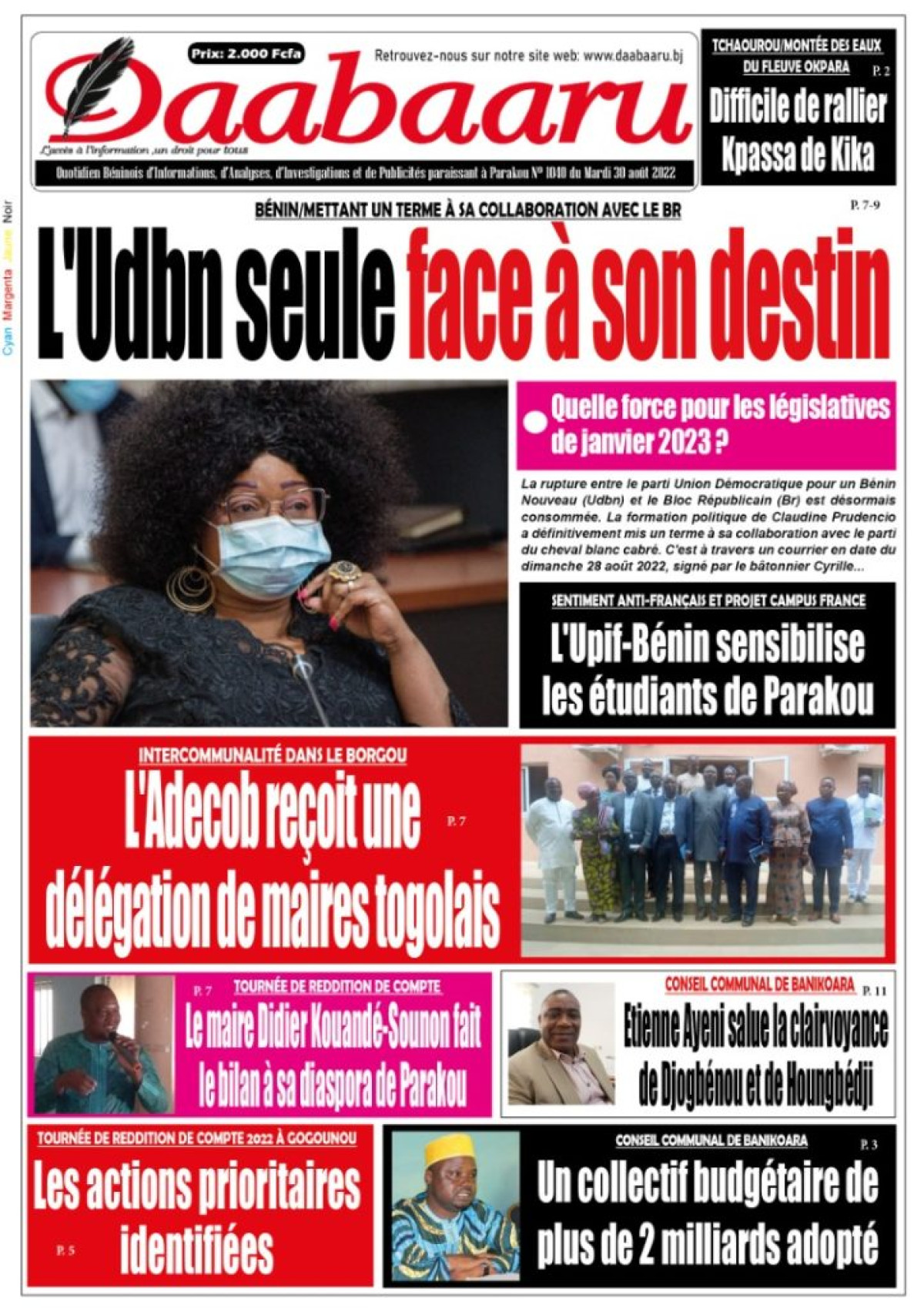 UNE DU MARDI 30 AOÛT 2022