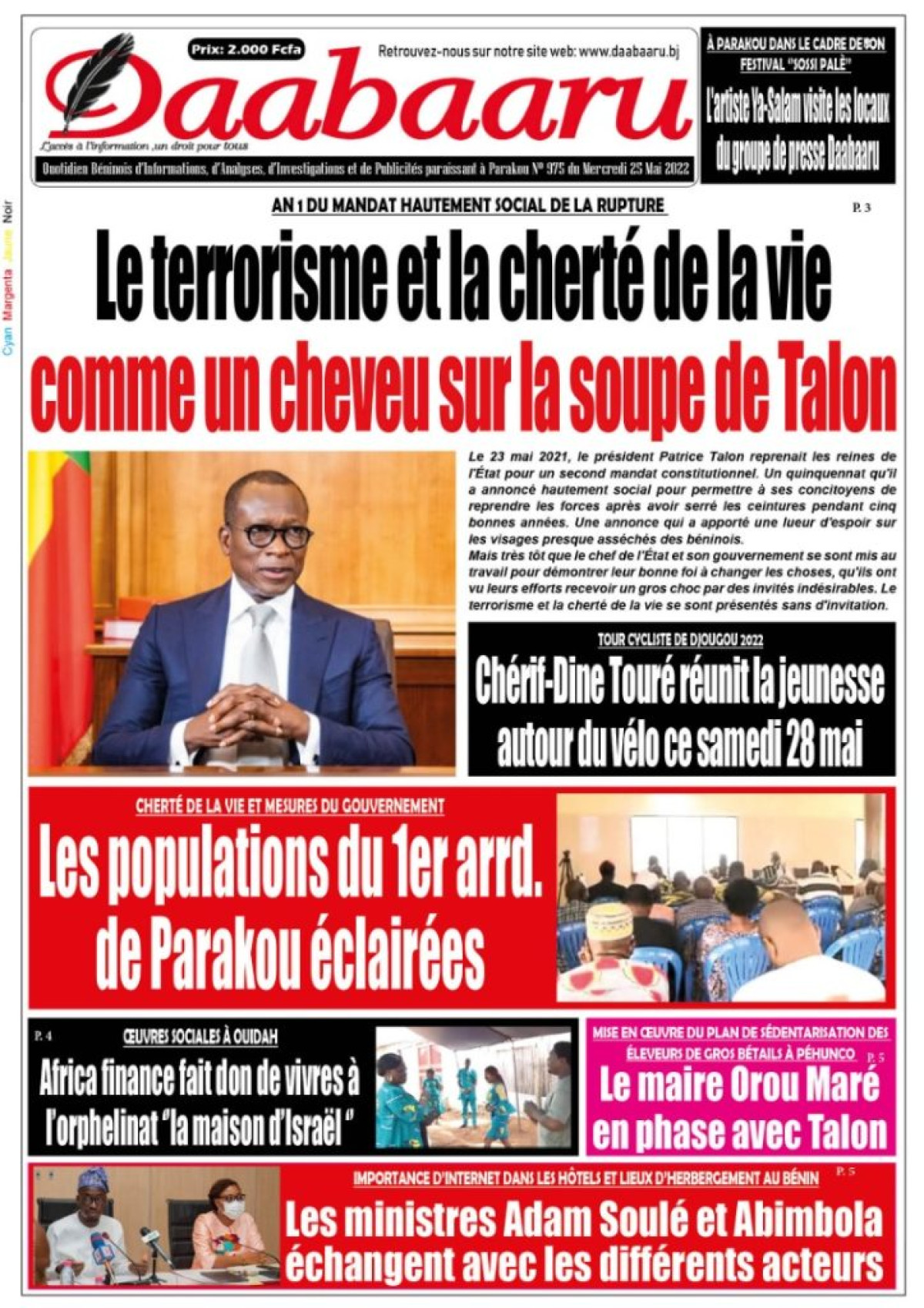 UNE DU MERCREDI 25 MAI 2022