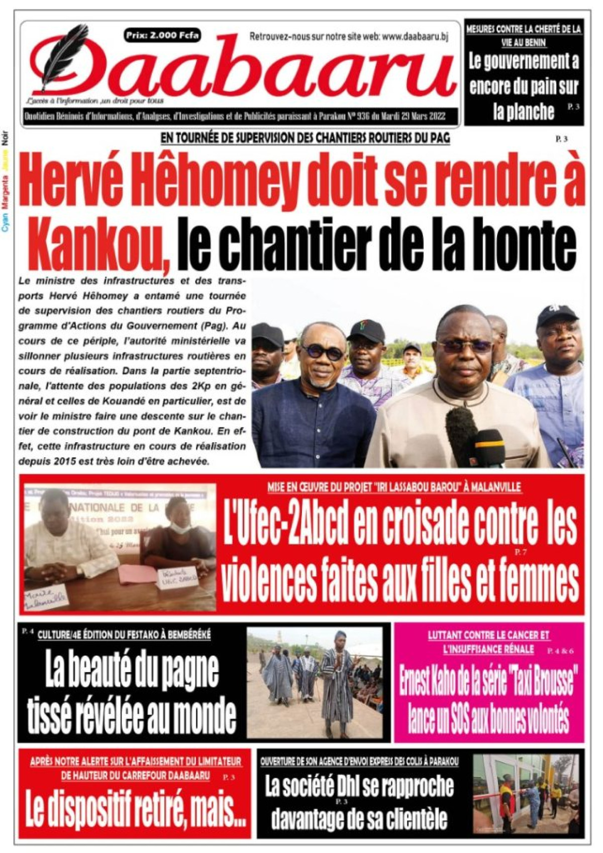 UNE DU MARDI 29 MARS 2022