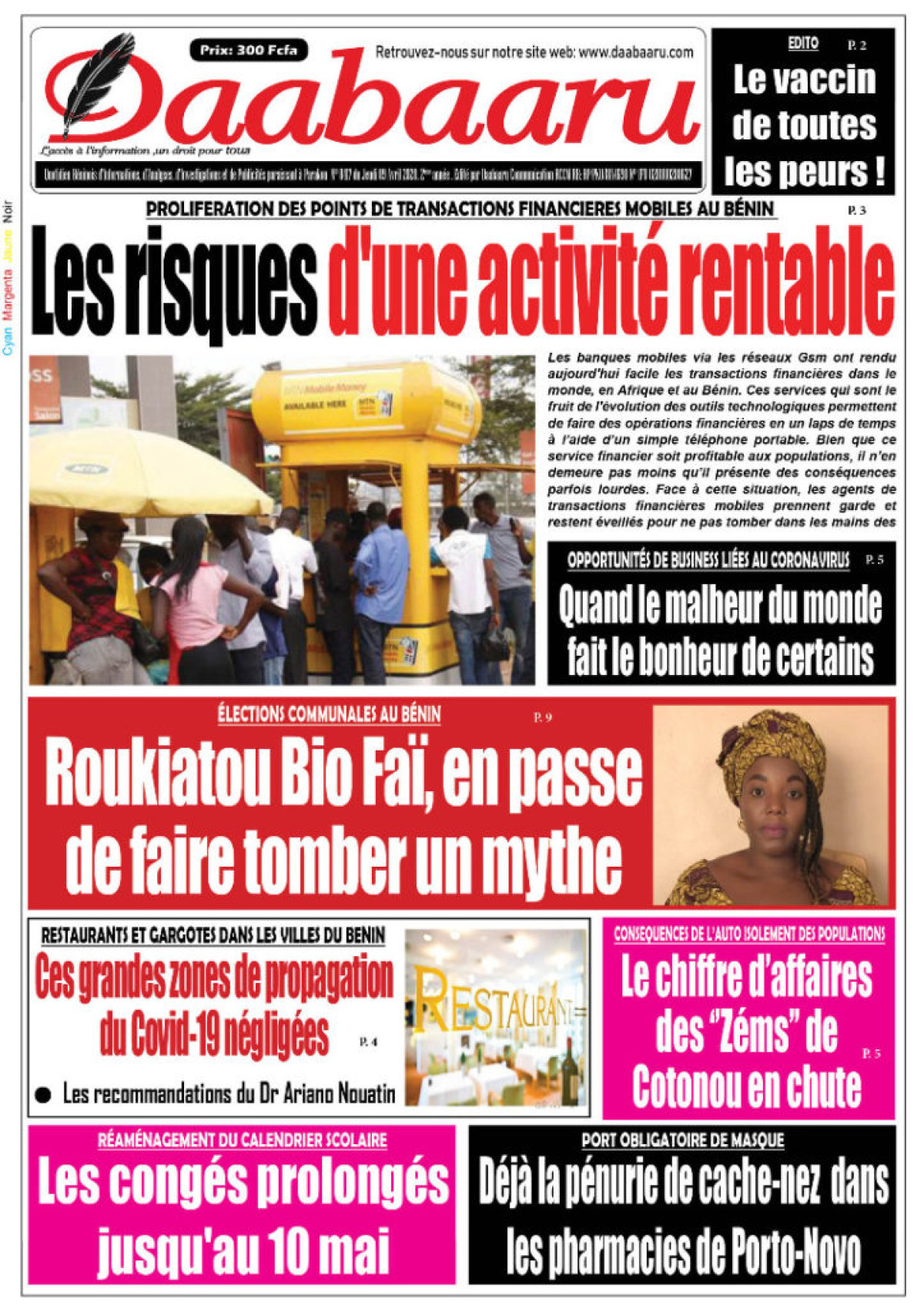 Parution du jeudi 09 avril 2020