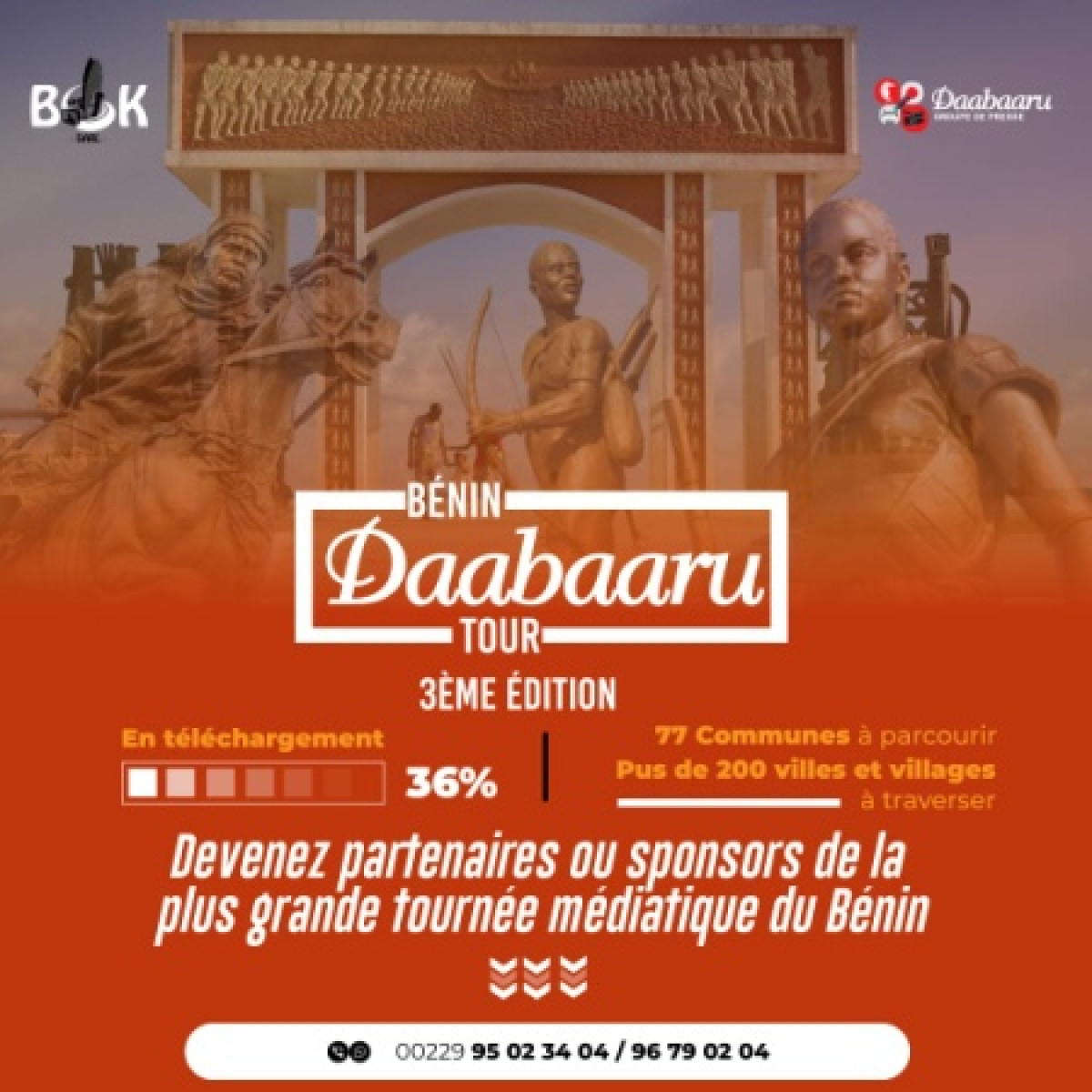 BÉNIN DAABAARU TOUR 2023 : La 3ème édition s&rsquo;annonce et vient à vous . Appel aux sponsors et partenaires