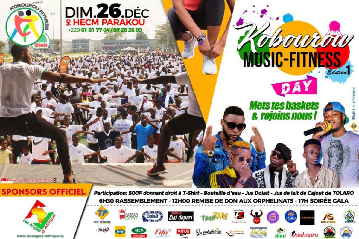 PARAKOU/POUR FINIR EN BEAUTE L&rsquo;ANNEE 2021 : ‘’Kobourou Fitness Club’’ vous offre un géant concert sportif le 26 prochain