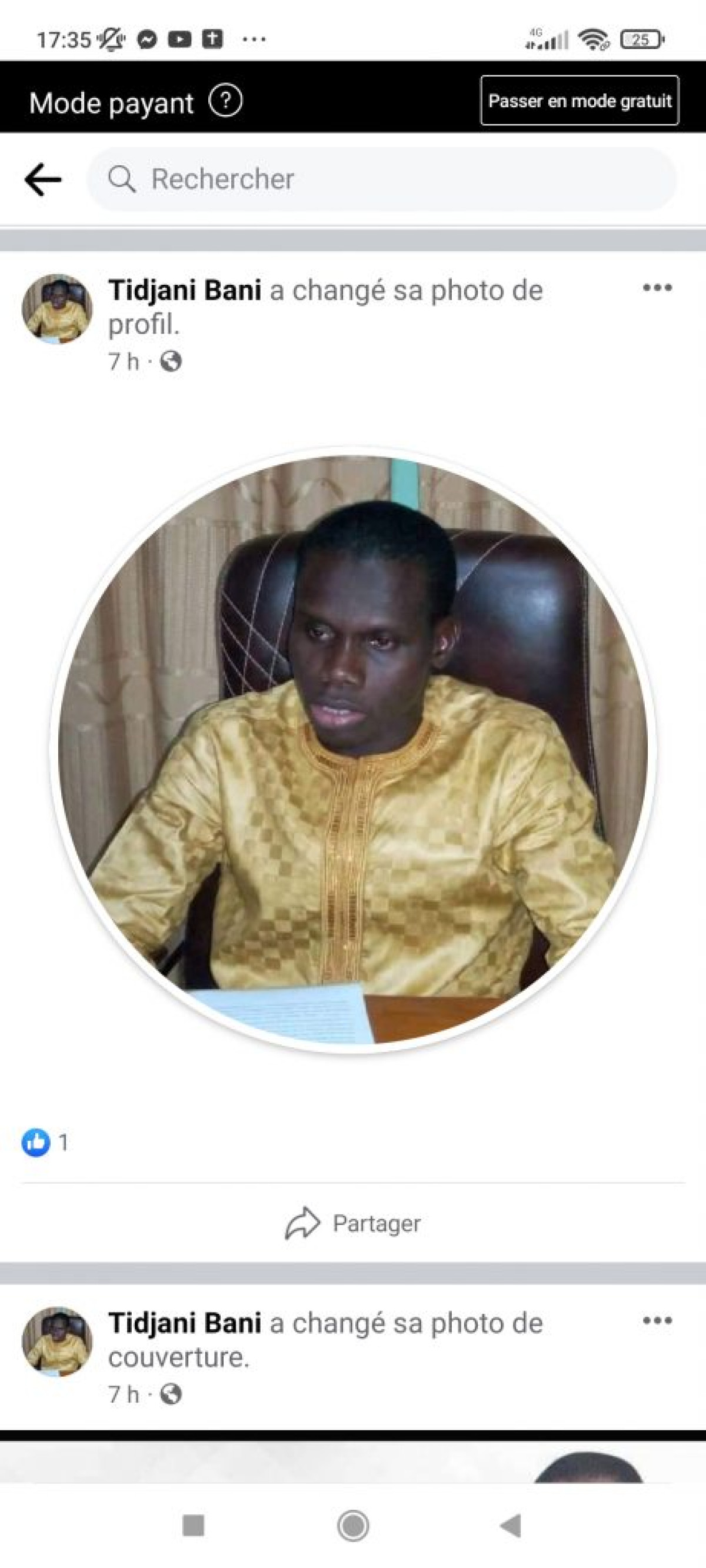 USURPATION D&rsquo;IDENTITÉ: Attention ! Le compte Facebook Tidjani Bani est faux et n&rsquo;appartient pas au maire de Kalalé