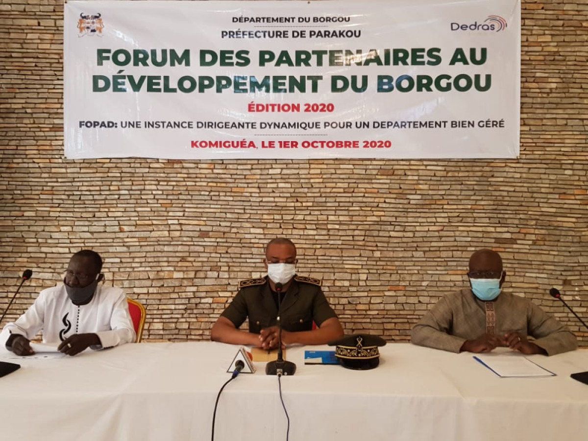 FORUM DES PARTENAIRES AU DEVELOPPEMENT DU BORGOU : Une instance dirigeante dynamique pour un département bien géré