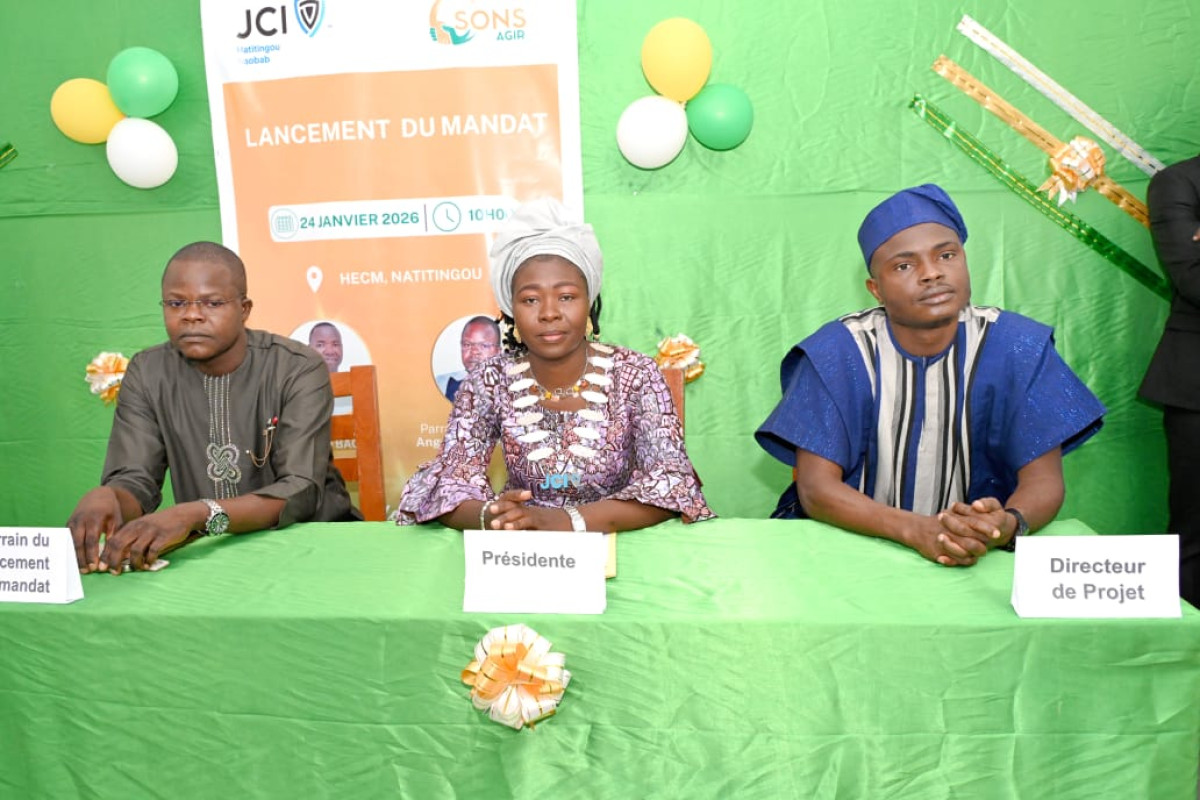 Jeune chambre internationale Baobab Natitingou: Valérie N’kouei et son bureau lancent le nouveau mandat