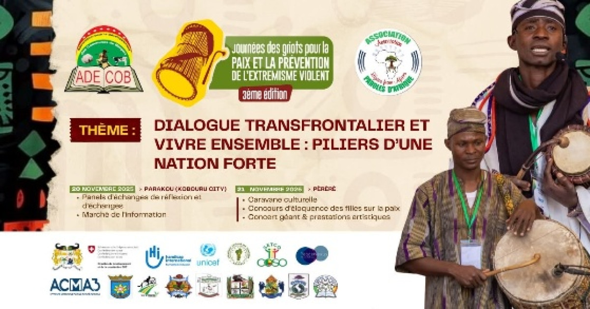 Culture et paix: le Borgou célèbre ses griots pour dire non à l’extrémisme violent