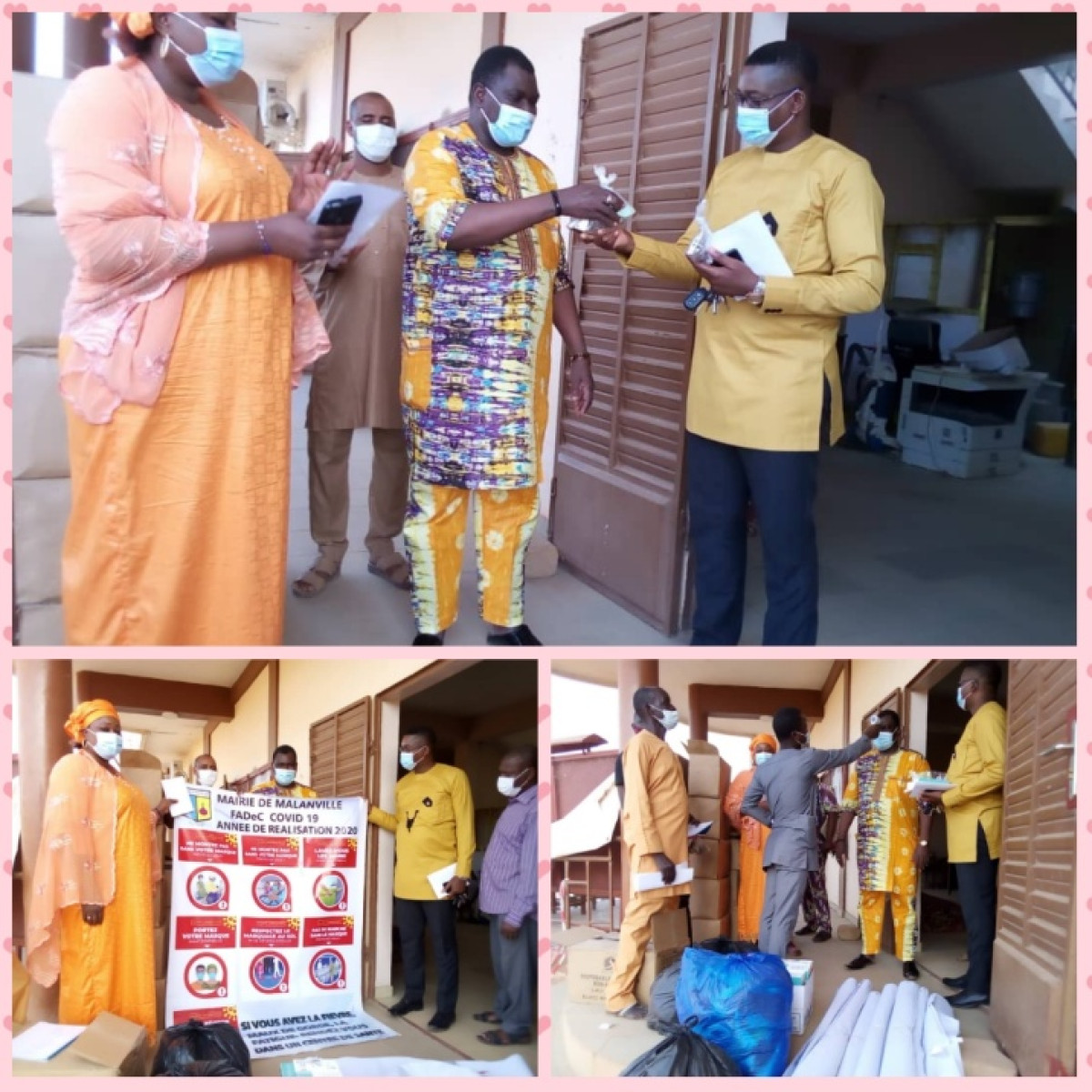 MALANVILLE/LUTTE CONTRE LE CORONAVIRUS : Le maire Gado Guidami au chevet du personnel sanitaire