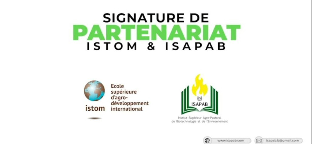 FORMATION DANS LE DOMAINE DE L&rsquo;AGRICULTURE ET DE L&rsquo;ENVIRONNEMENT : L’Isapab et l’Istom signent un accord de partenariat