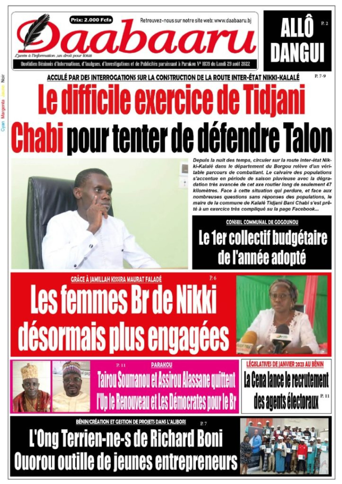 UNE DU LUNDI 29 AOÛT 2022