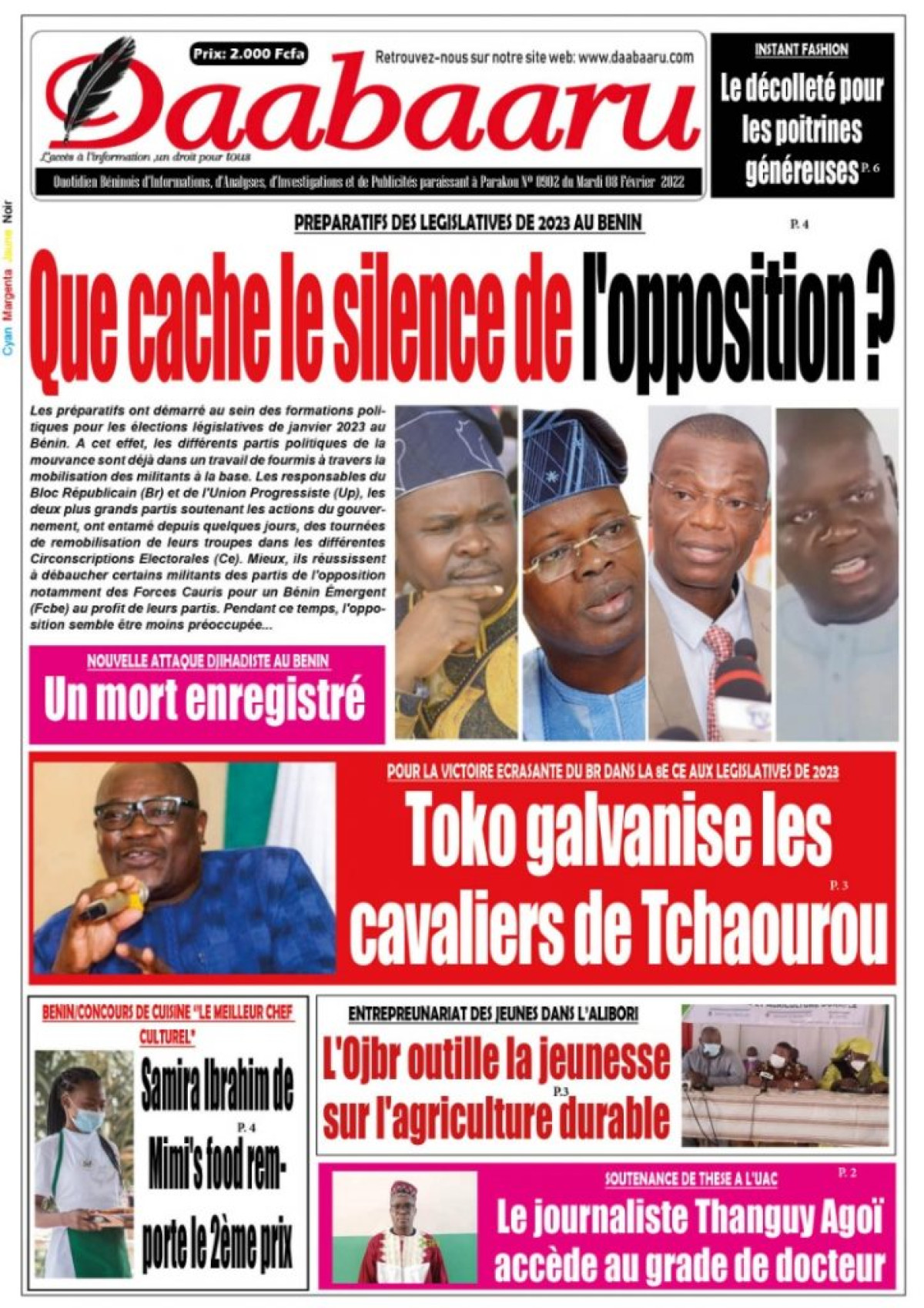 UNE DU MARDI 8 FÉVRIER 2022