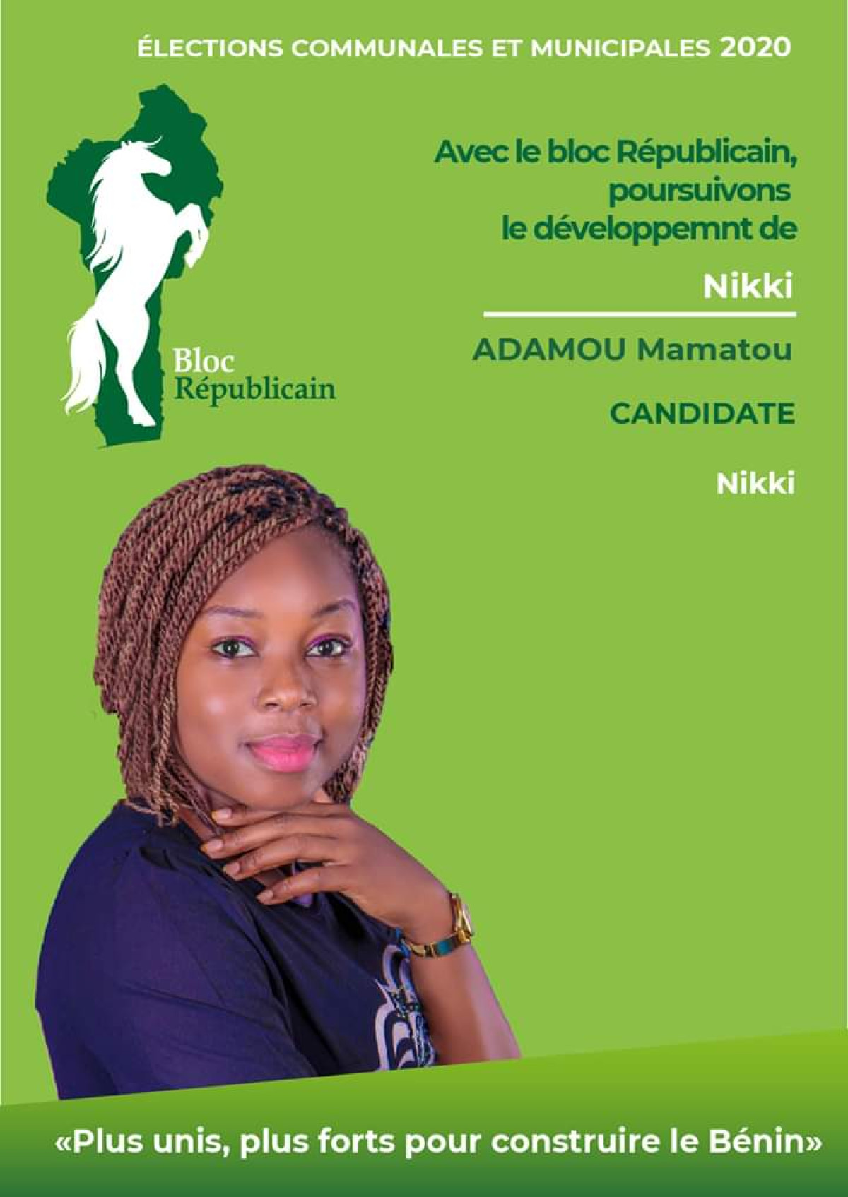 COMMUNALES ET MUNICIPALES DU 17 MAI PROCHAIN : Mamatou Adamou, une candidature Br qui force l’admiration