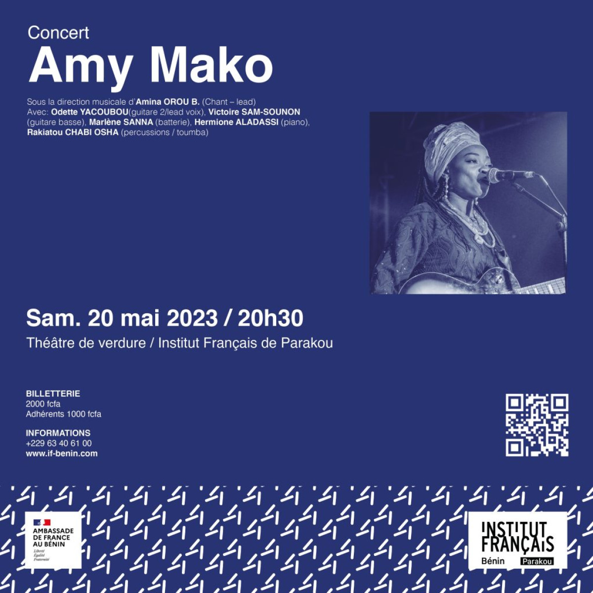 MUSIQUE À PARAKOU : Amy Mako en concert live le 20 mai prochain