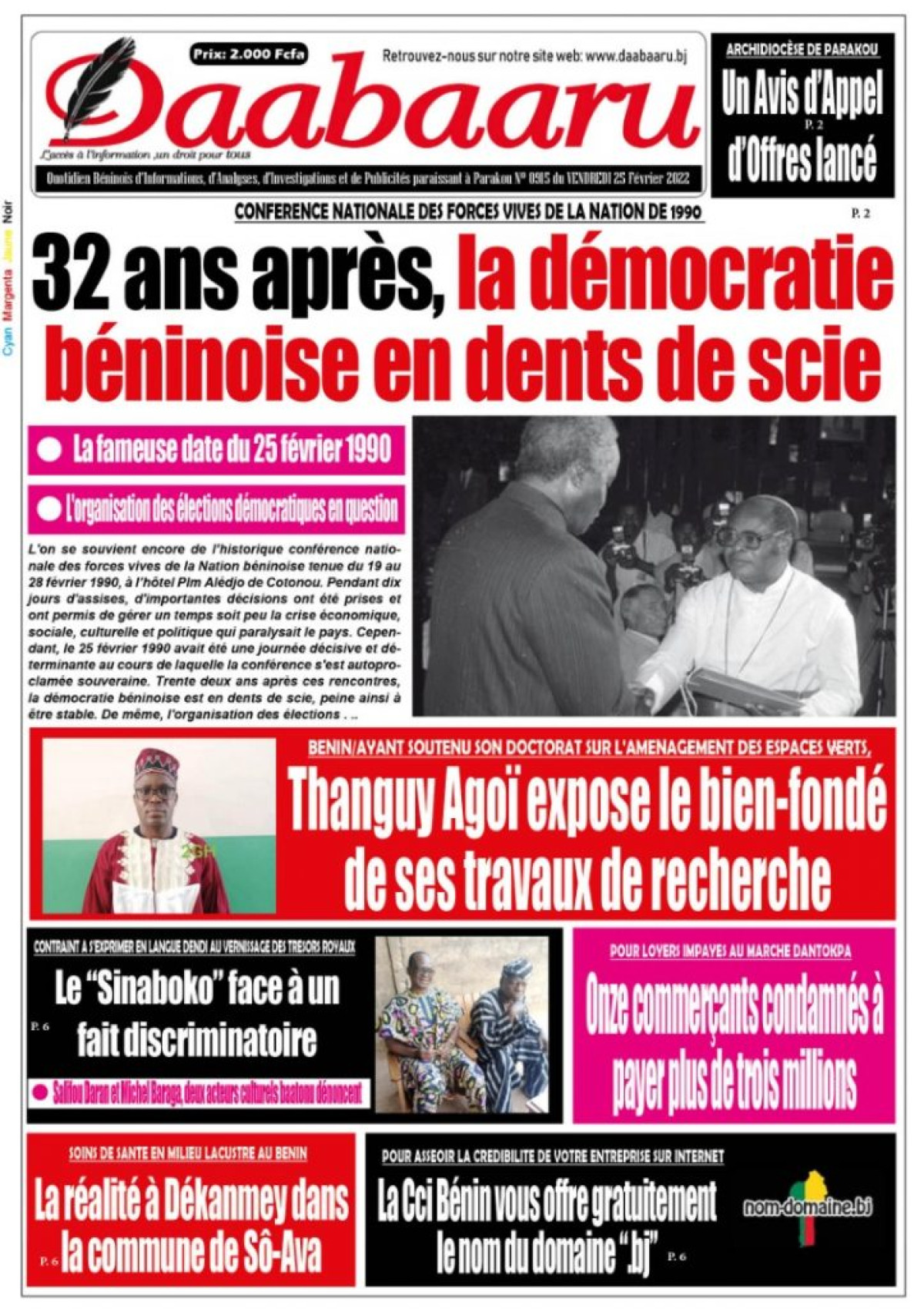 UNE DU VENDREDI 25 FÉVRIER 2022