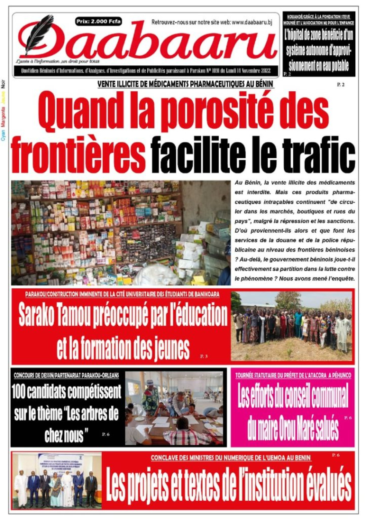 Journal du lundi 14 novembre 2022