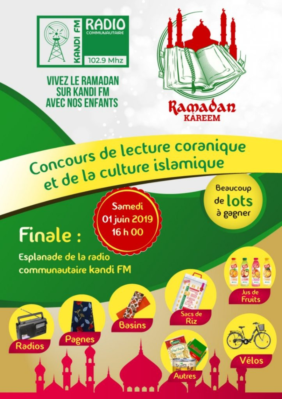 CONCOURS DE LECTURE CORANIQUE À LA RADIO KANDI FM: De la culture islamique, à la fête du ramadan.