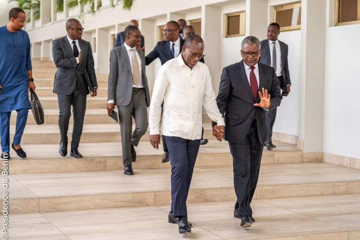 TÊTE-À-TÊTE ENTRE PATRICE TALON ET ALIKO DANGOTE À COTONOU : Vers l&rsquo;amélioration du climat des affaires Bénino-Nigérianes  . Le Président Tinubu, l&rsquo;élément facilitateur ?
