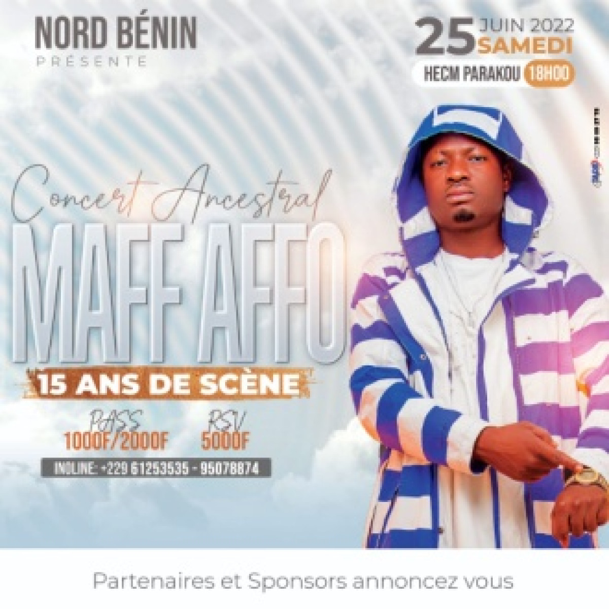 POUR CÉLÉBRER SES 15 ANS DE CARRIÈRE : Maff Affo en concert, le 25 juin prochain