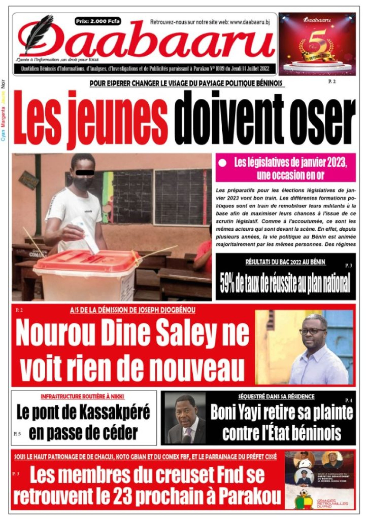 UNE DU JEUDI 14 JUILLET 2022