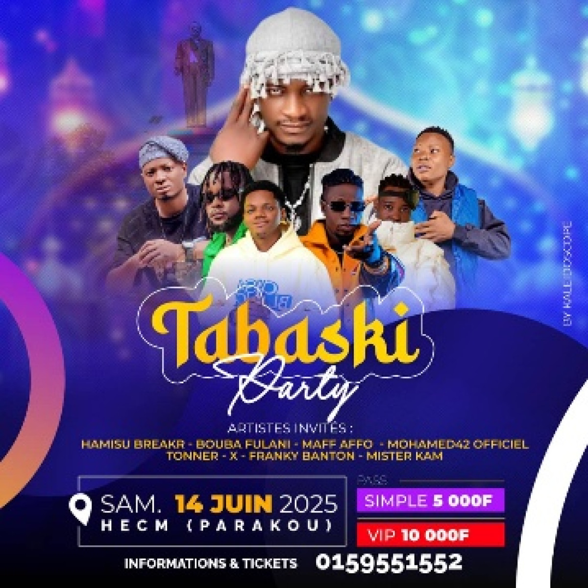 Tabaski party à Parakou: Maff Affo et plusieurs artistes enflamment la scène le 14 juin 