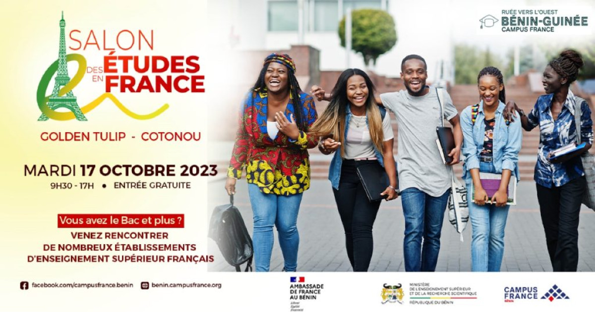 SALON DES ÉTUDES EN FRANCE :  C&rsquo;est le 17 octobre 2023 à Cotonou