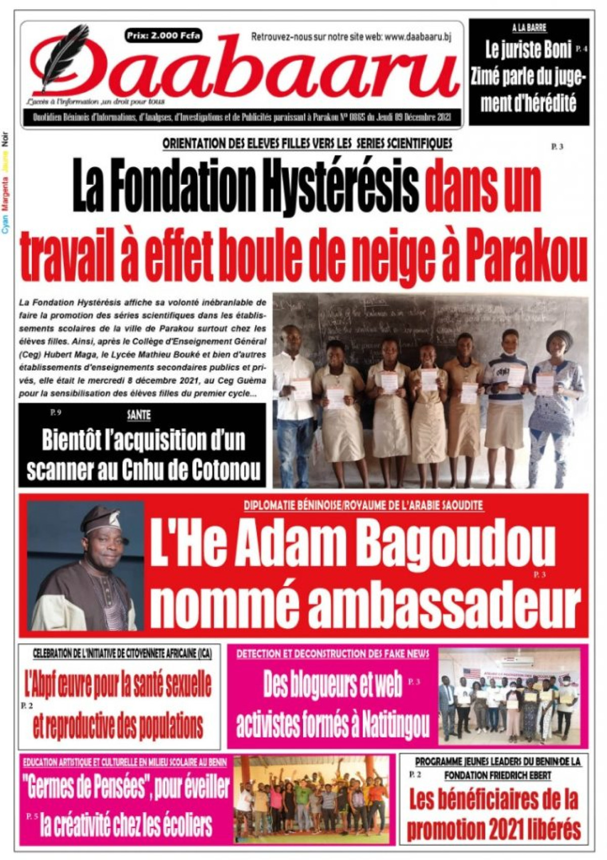 Parution du jeudi 09decembre 2021