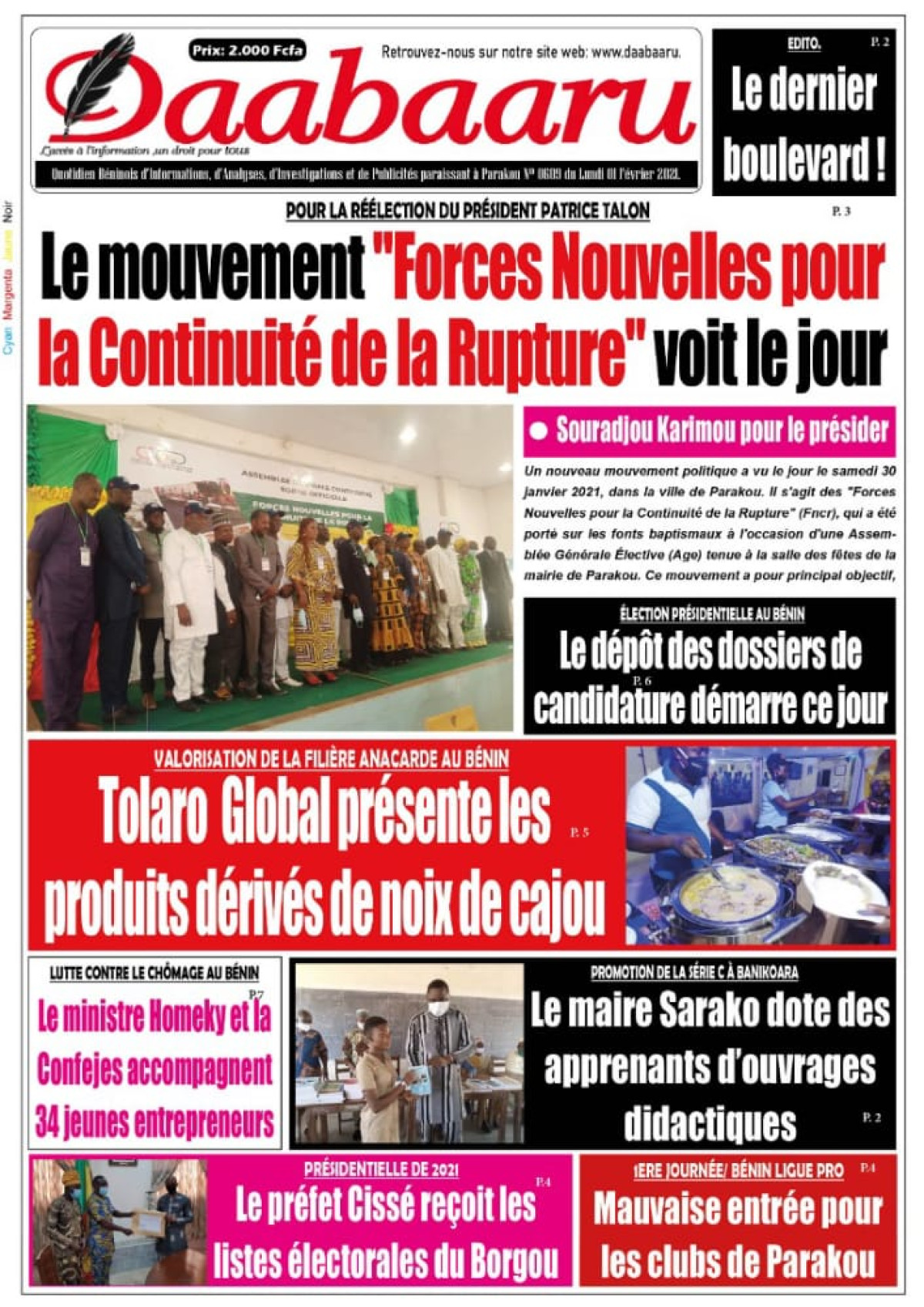 Parution du 1er février 2021