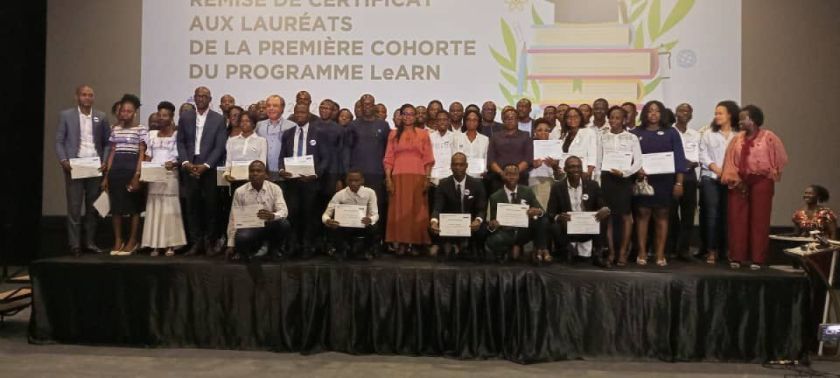 OPÉRATIONNALISATION DU PROGRAMME LEARN AU BÉNIN : Les lauréats de la première cohorte reçoivent leur  certificat