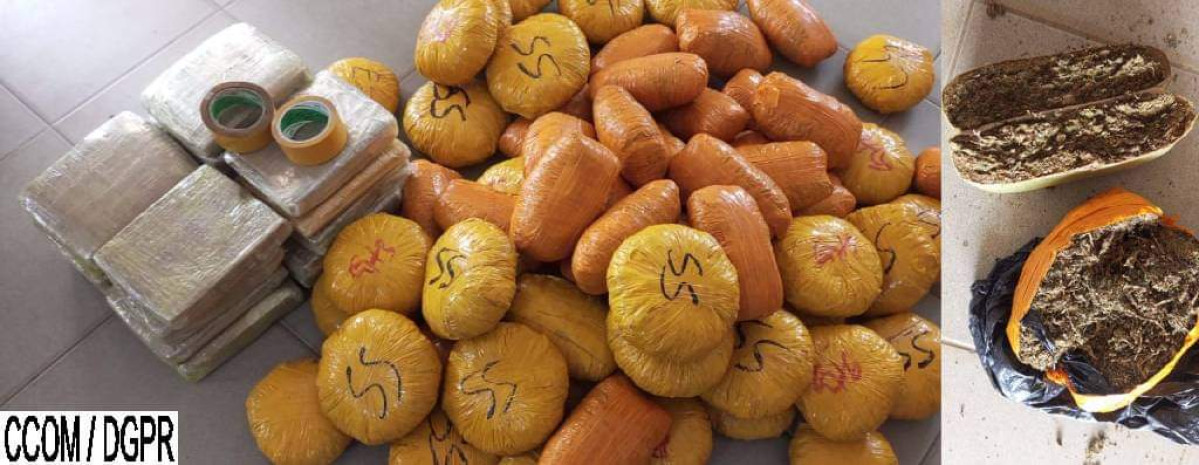 DÉPARTEMENT DE L&rsquo;OUÉMÉ : La police saisit 83 emballages de chanvre indien à Gbéflomè