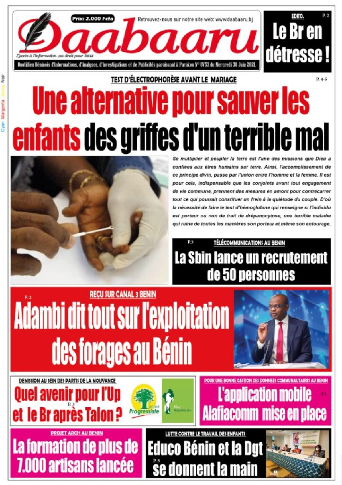 Parution du mercredi 30 juin 2021