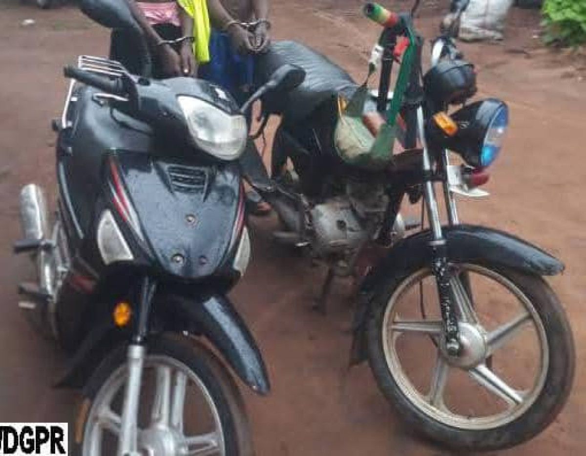 Commune d&rsquo;Abomey-Calavi: quatre présumés voleurs de motos arrêtés 