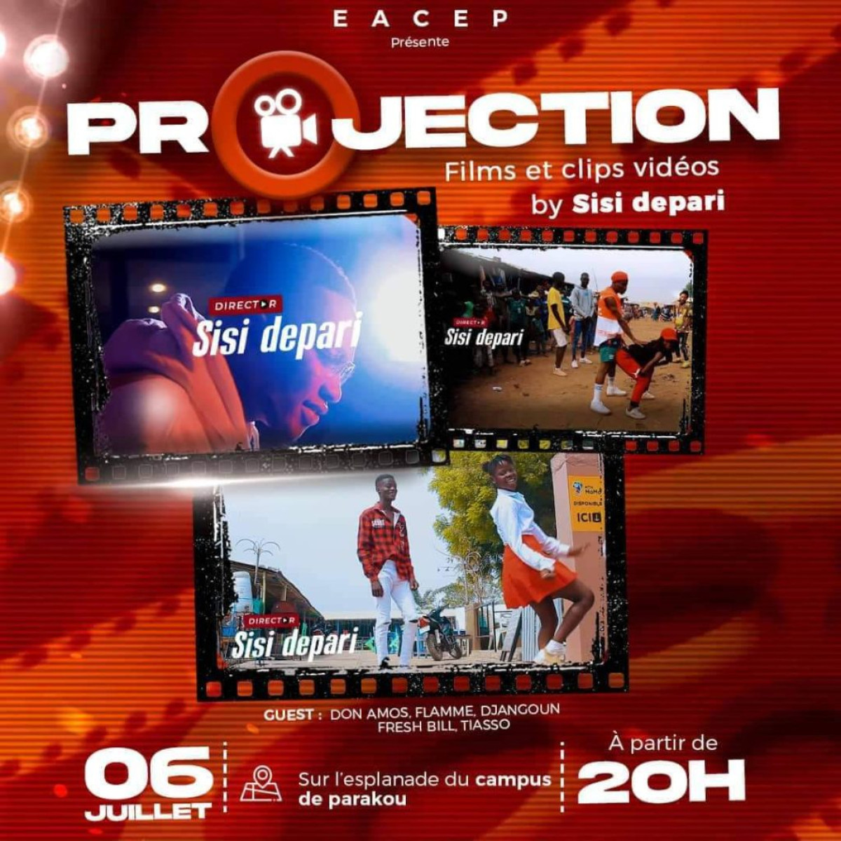 UNIVERSITÉ DE PARAKOU :  Sisi Depari projette ses vidéos et films ce mercredi 6 juillet