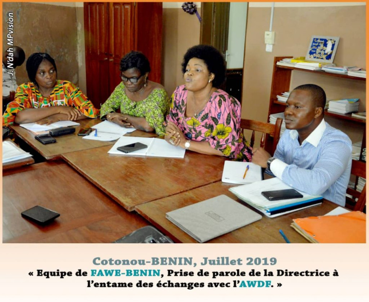 PARTENARIAT ENTRE AWDF ET l’ONG FAWE-BENIN : Les fructueuses collaborations d’une dizaines années présentées