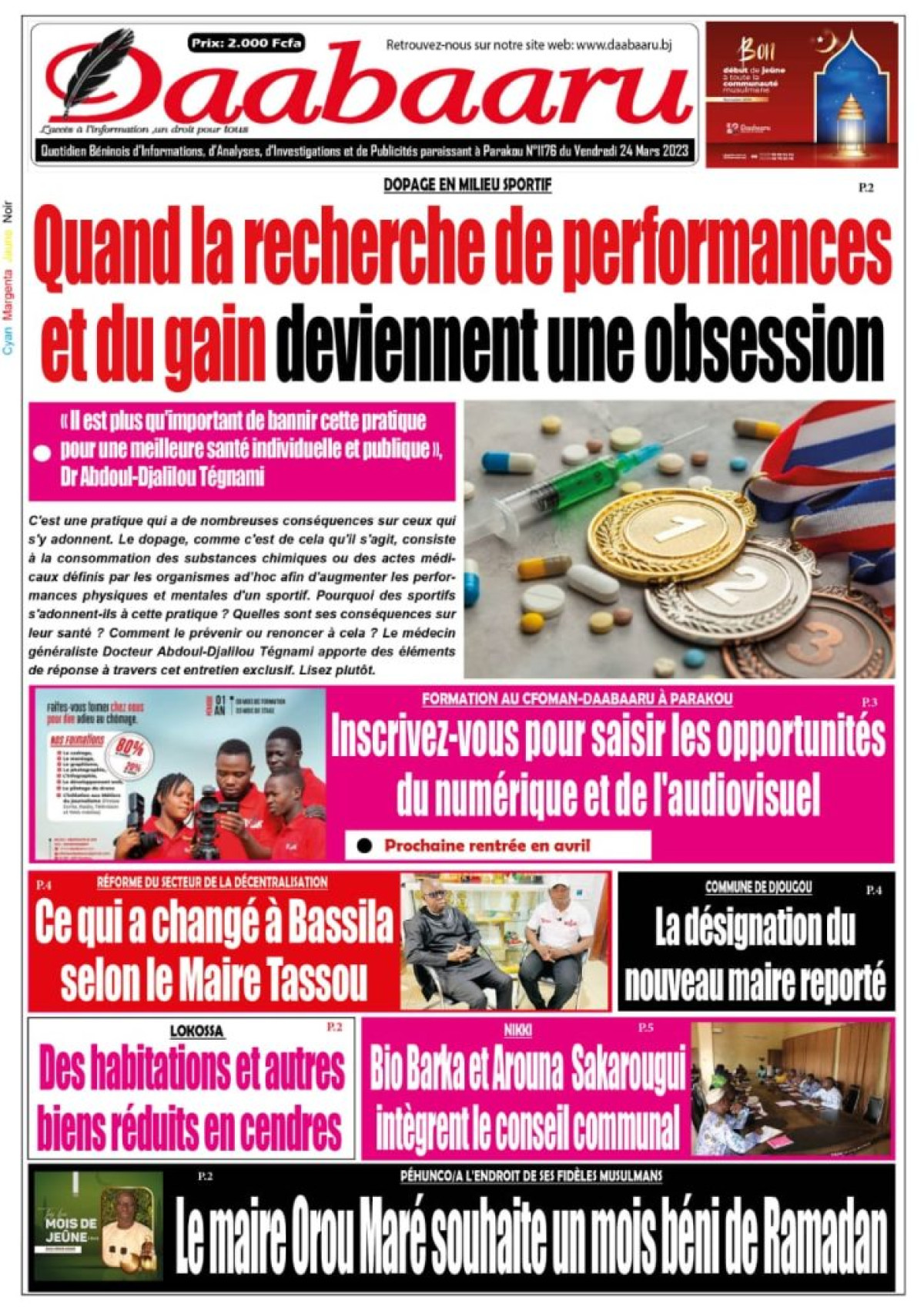 UNE DU VENDREDI 24 MARS 2023