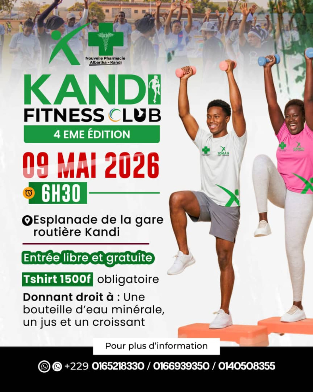 4è édition de « Kandi Fitness club»: c’est pour le 9 mai prochain à l’esplanade de la gare routière