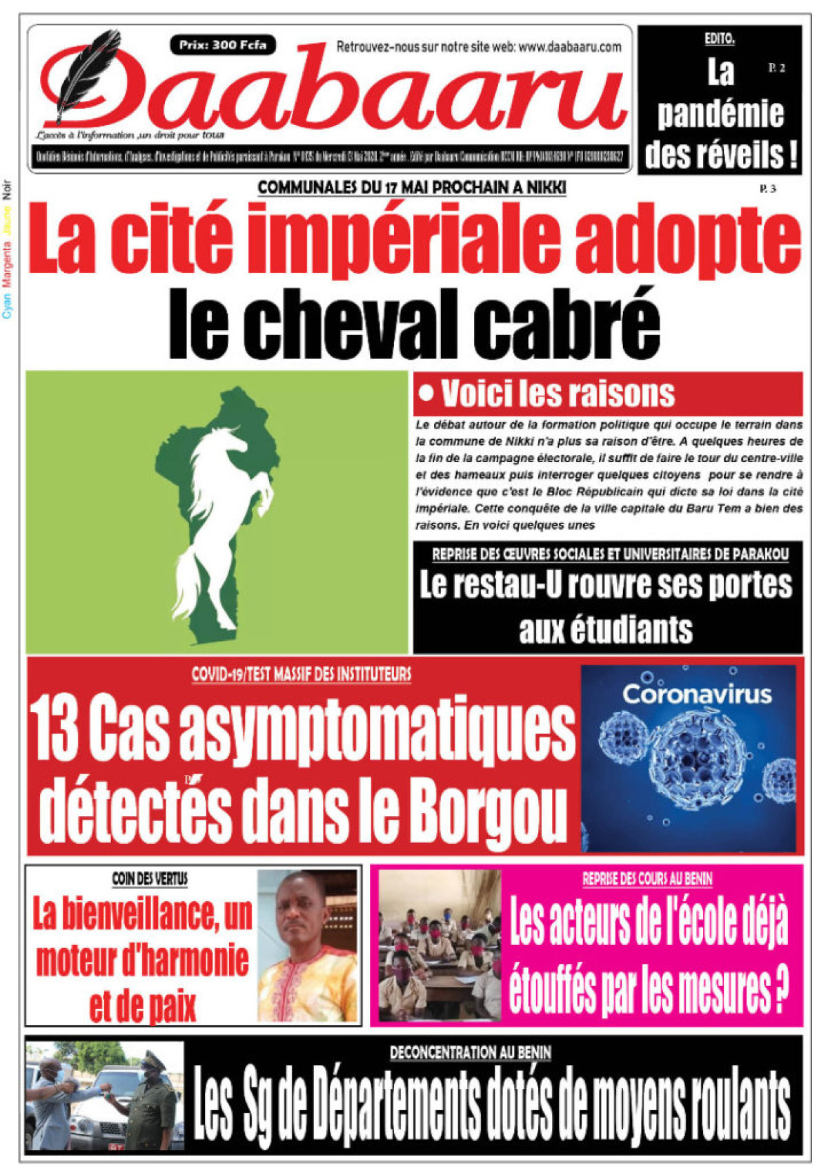 Parution du mercredi 13 mai 2020