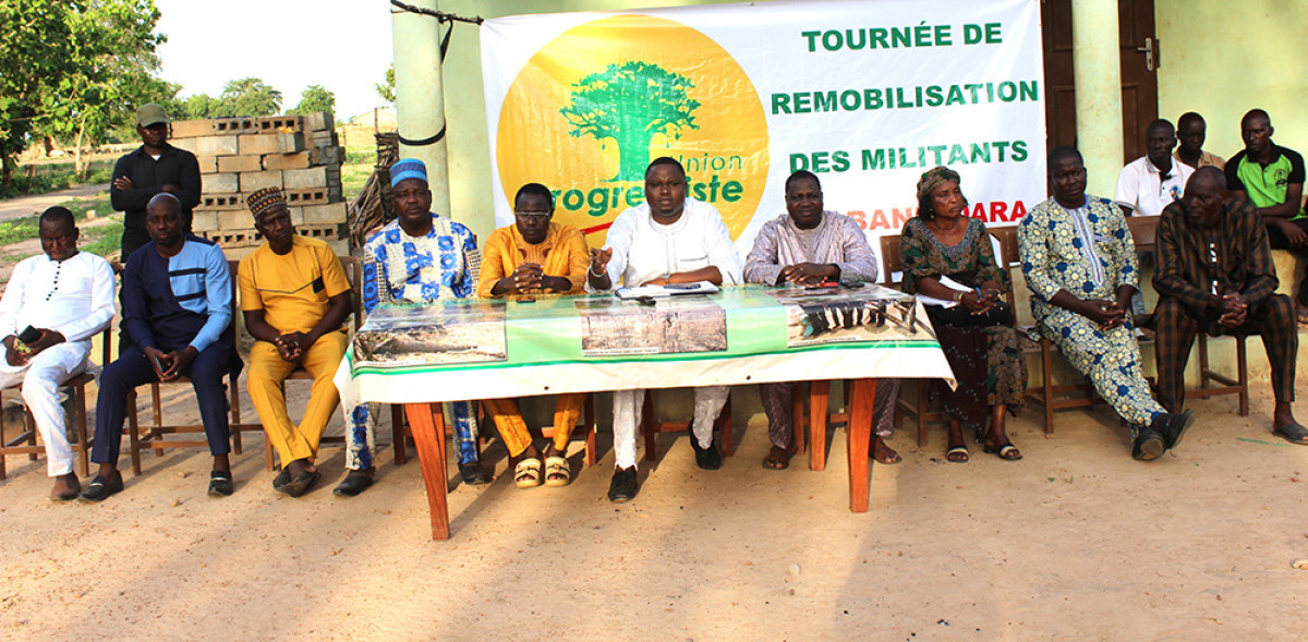 TOURNÉE DE GALVANISATION ET DE REMOBILISATION DES MILITANTS UP DE BANIKOARA : Sous le lead de Bio Sarako Tamou, Banikoara vire totalement au jaune