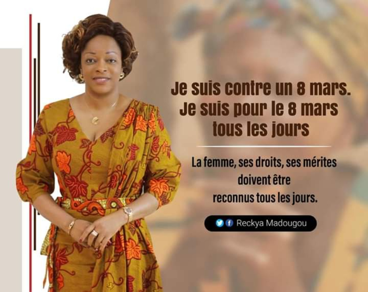 CELEBRATION DE LA JOURNEE INTERNATIONALE DES DROITS DES FEMMES : Reckya Madougou rejette le folklore des 8 mars  . « Célébrez-nous tous les jours, célébrons-nous tous les jours !», clame l’amazone