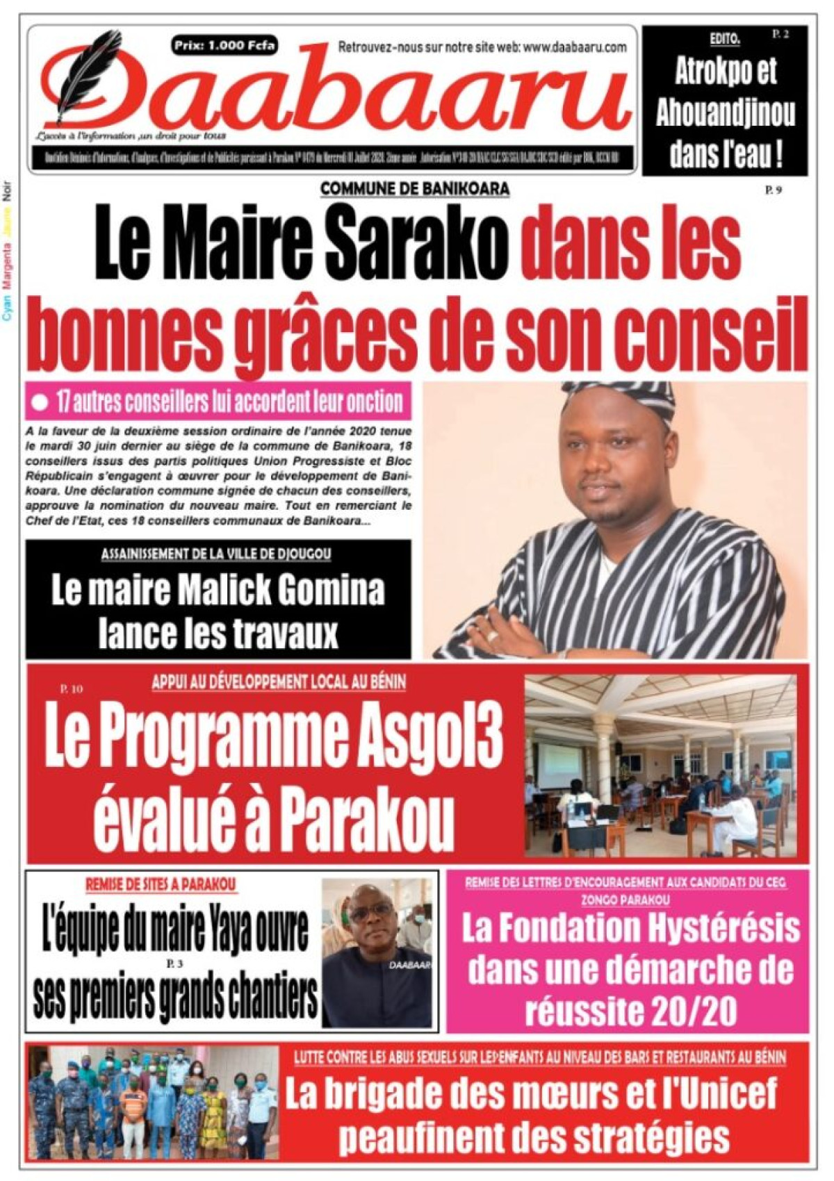 Parution du mercredi 01 juillet 2020