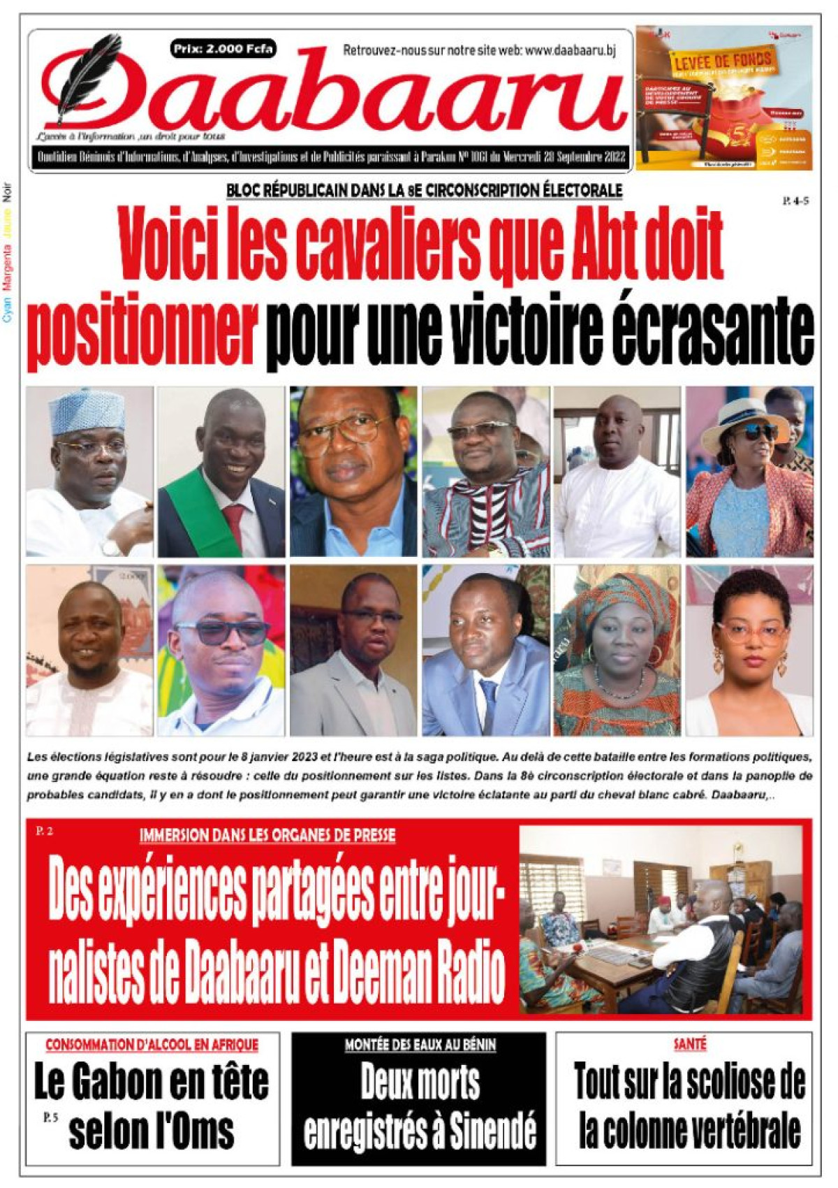 UNE DU MERCREDI 28 SEPTEMBRE 2022